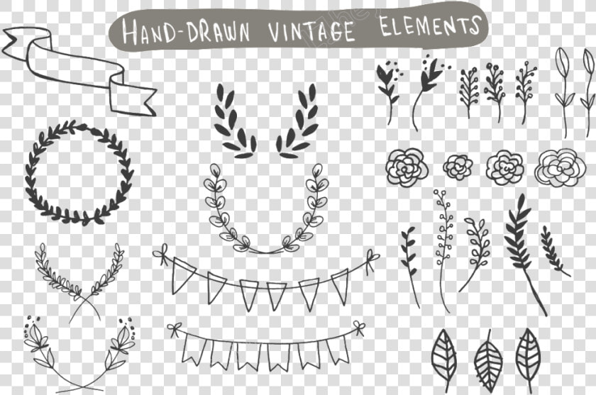 Clip Art Free Retro Vectors   Hand Drawn Doodles Png  Transparent PngTransparent PNG