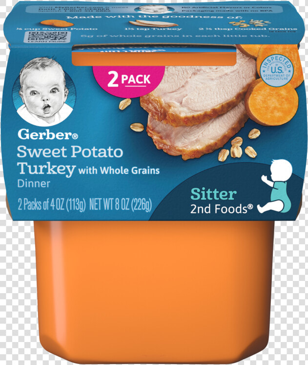 2nd Foods Sweet Potato Turkey   Gerber Baby Food  HD Png DownloadTransparent PNG