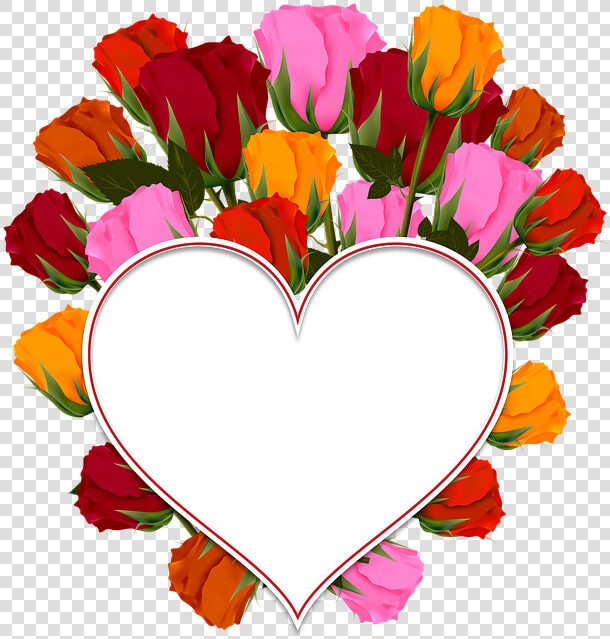 Rose  Heart  Bouquet  Flowers  Postcard  Congratulation  HD Png DownloadTransparent PNG