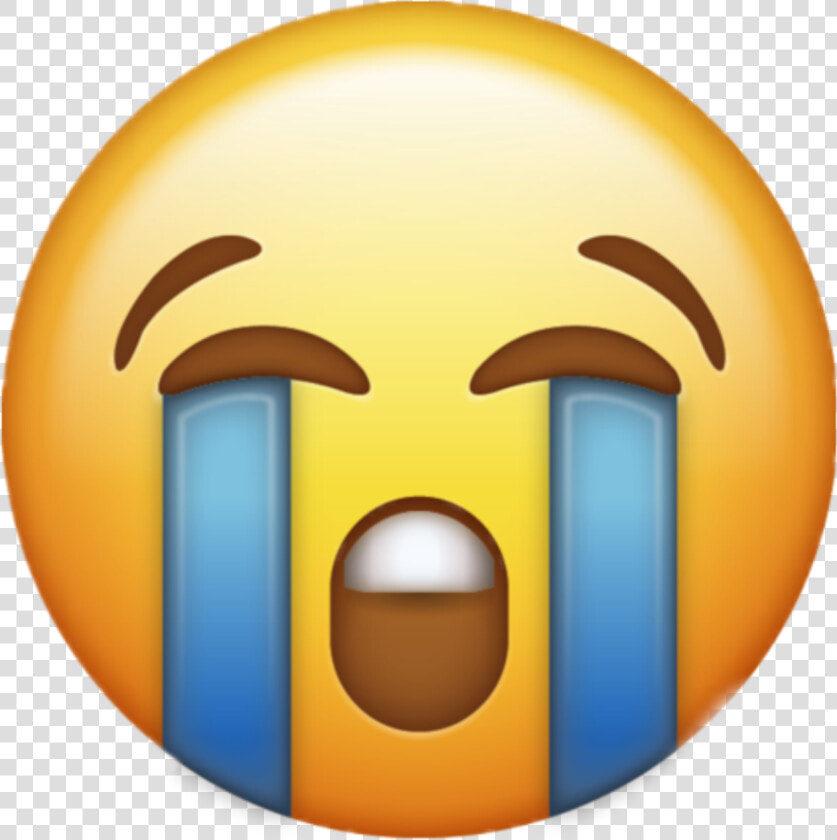 Loudly Crying Emoji Png   Iphone Crying Emoji Transparent  Png DownloadTransparent PNG