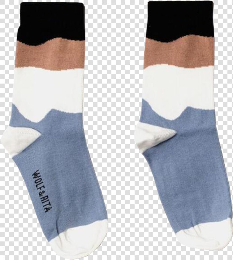 Wolf And Rita Baby Mini Socks Black White   Hockey Sock  HD Png DownloadTransparent PNG