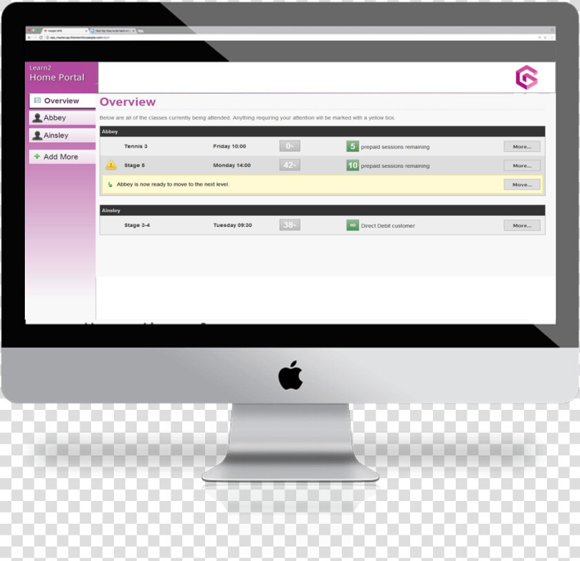 Learn2 Home Portal Enroll Home Screen   Computer Monitor  HD Png DownloadTransparent PNG