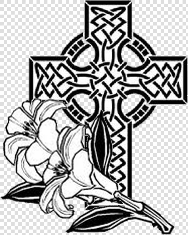 Easter Sunday April   Celtic Cross Clipart Black And White  HD Png DownloadTransparent PNG