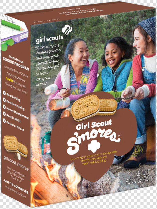 Smores Girl Scout Cookies  Girl Scout Smores  Girl   Smore Girl Scout Cookies  HD Png DownloadTransparent PNG