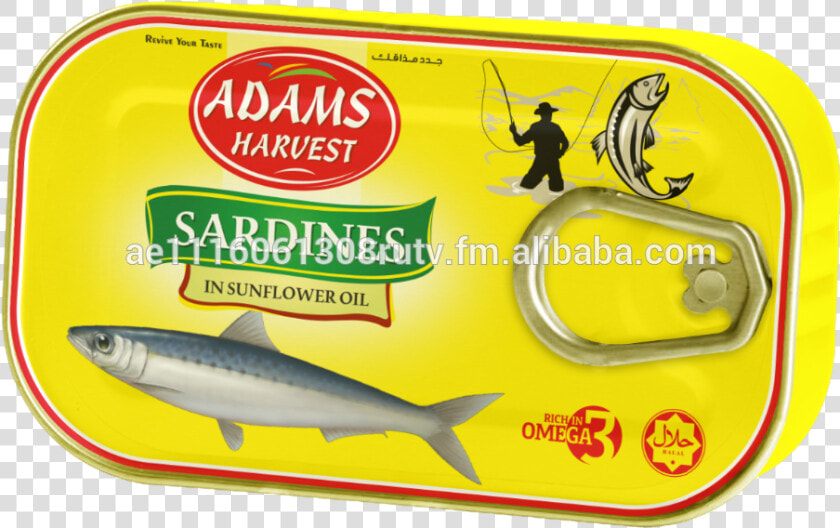 Sardines In Sunflower Oil 125 Gm Eoe   Sardine  HD Png DownloadTransparent PNG