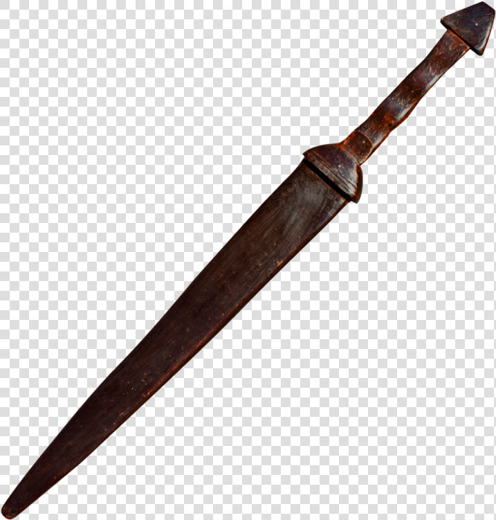 32 In In Dark Wood Medieval Practice Sword    Panther   Marine Corp Knife  HD Png DownloadTransparent PNG