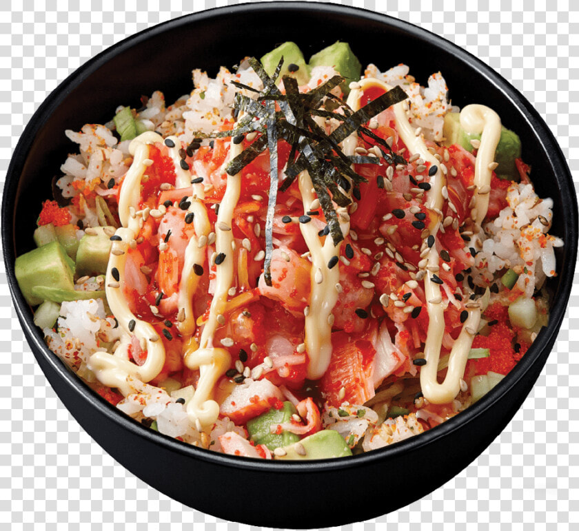 Spicy Shrimp Poke Bowl Sushi Shop  HD Png DownloadTransparent PNG