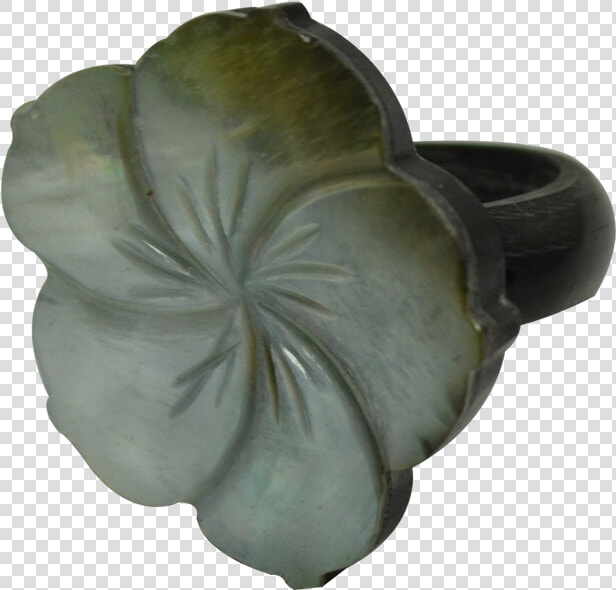 Ring Mop carved Hibiscus Flower   Brooch  HD Png DownloadTransparent PNG