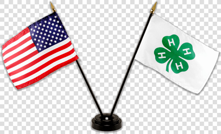 Transparent 4h Clover Clipart   German And American Flags Crossed  HD Png DownloadTransparent PNG