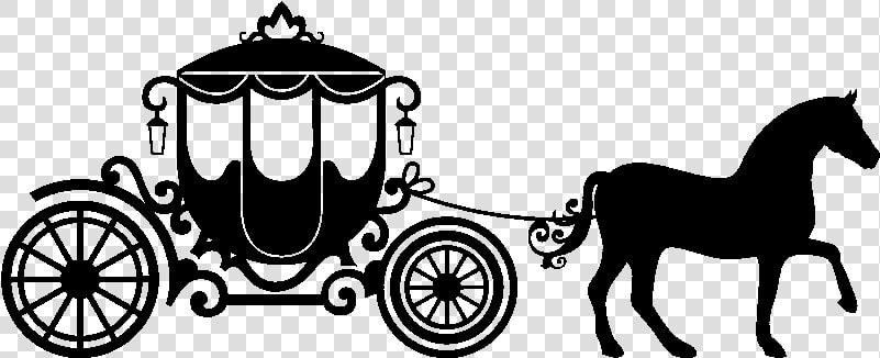 Cinderella Carriage Silhouette   Silhouette Cinderella Carriage Clipart  HD Png DownloadTransparent PNG