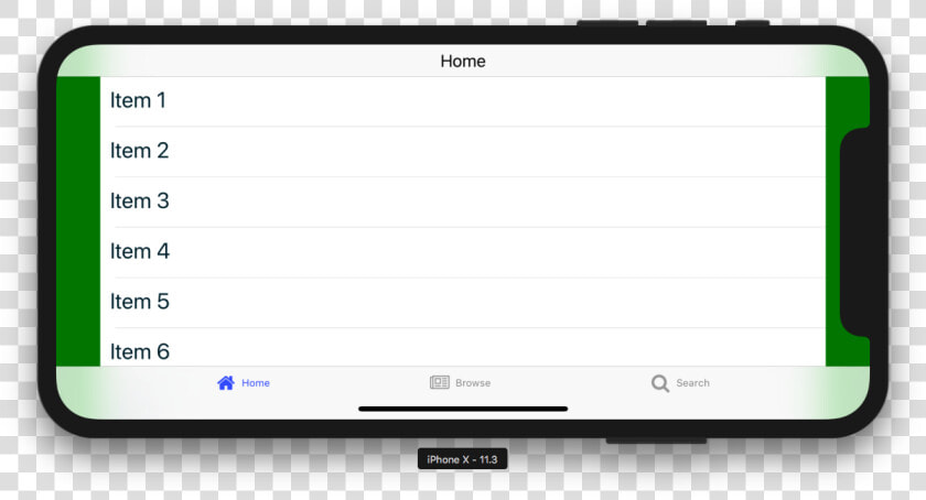 Tab Navigation List View Landscape Current  HD Png DownloadTransparent PNG