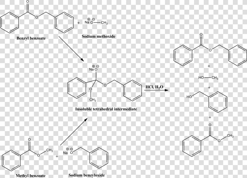 Claisen S 1887 Reaction   Hydrolysis Of Benzyl Acetate  HD Png DownloadTransparent PNG