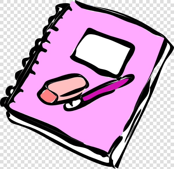 Cute Notepad Cliparts   Ballpen And Notebook Clipart  HD Png DownloadTransparent PNG