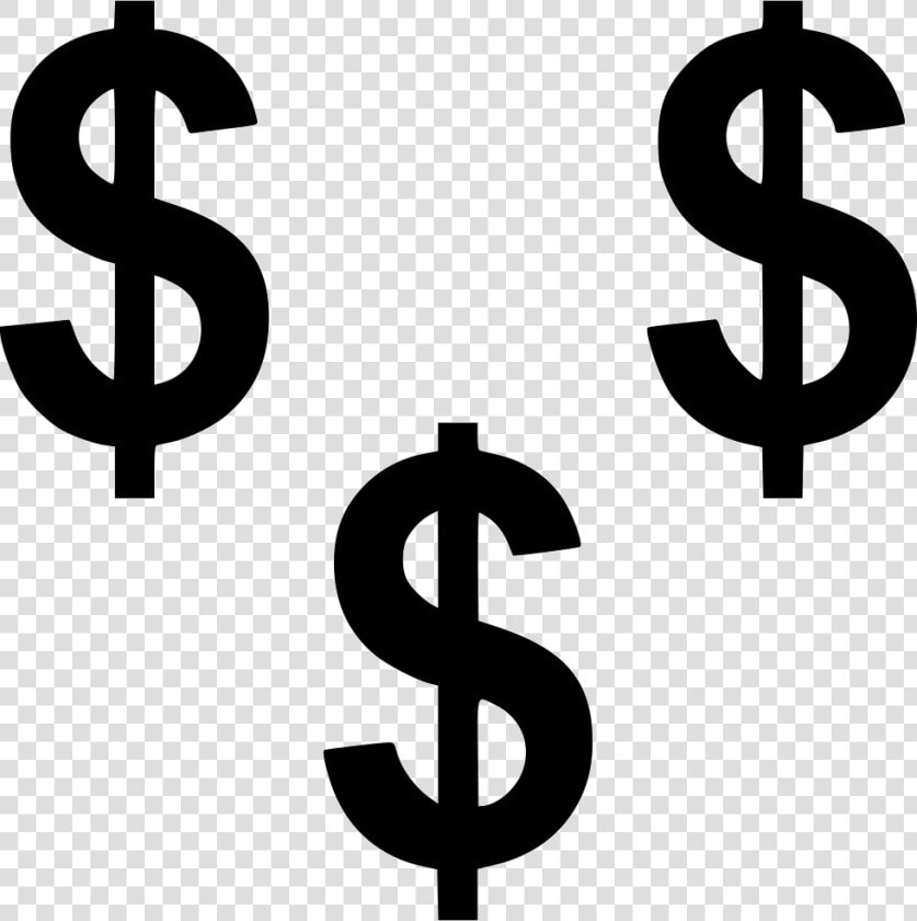 Passive Income Dollar Signs Money Wealth   Dollar Signs Black And White  HD Png DownloadTransparent PNG