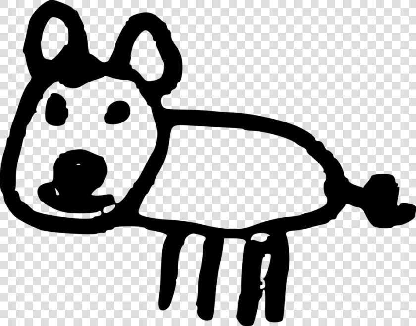 Dog Large White Pig Guinea Pig Horse Black And White   Guinea Pig Clip Art Black And White  HD Png DownloadTransparent PNG