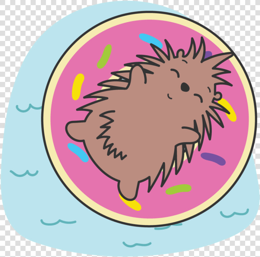 Porcupine pooldonut  HD Png DownloadTransparent PNG