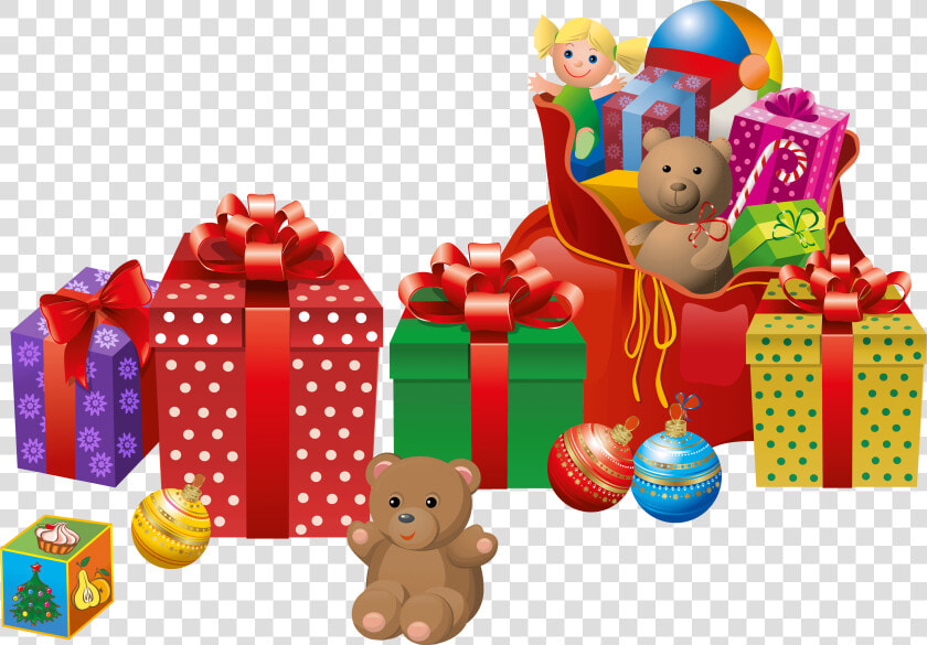 Transparent Pile Of Toys Clipart   Christmas Presents Clipart Png  Png DownloadTransparent PNG