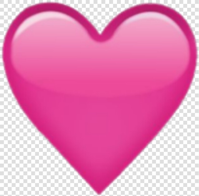  appleemoji  apple  emoji  pink  heart  pinkheart  pinkheartemoji   Plain Pink Heart Emoji  HD Png DownloadTransparent PNG