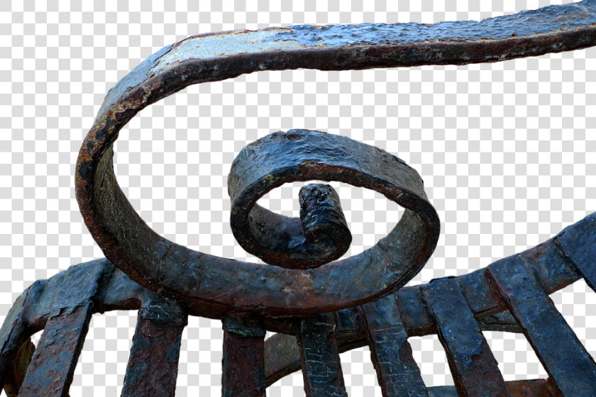 Bank  Old  Bench  Old Bench  Weathered  Metal  Rusted   Bank  HD Png DownloadTransparent PNG