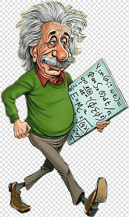 Cartoon Albert Einstein Caricature  HD Png DownloadTransparent PNG