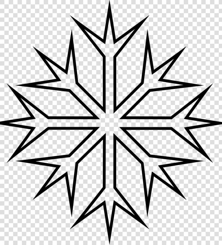 Frozen Snowflake Coloring Pages   Easy Snowflake Coloring Page  HD Png DownloadTransparent PNG