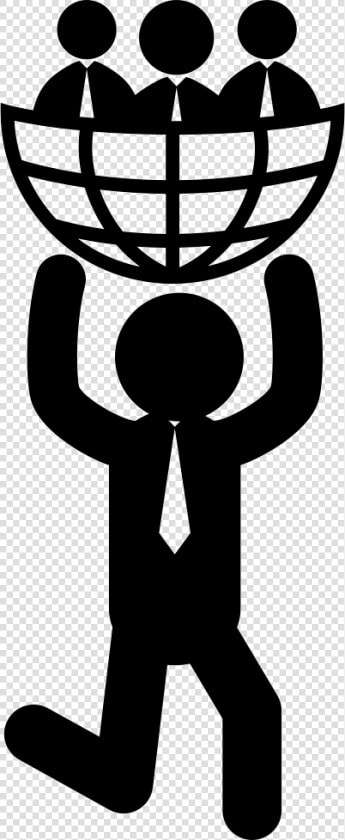 Man Carrying World Icon  HD Png DownloadTransparent PNG