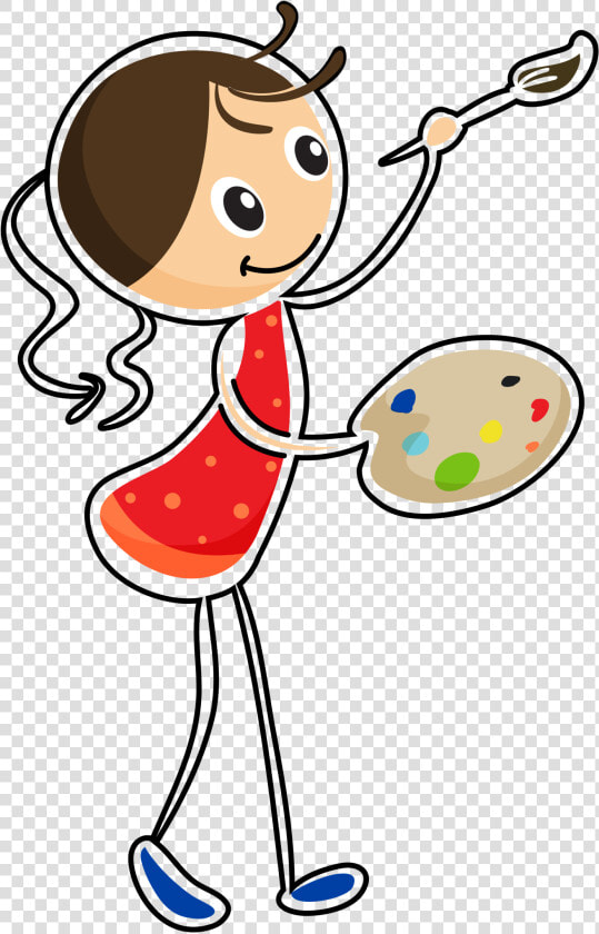 Transparent Face Painting Clipart Free   Paintbrush And Pallet  HD Png DownloadTransparent PNG