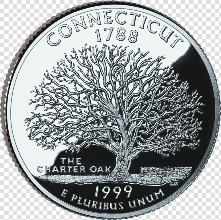 1999 Ct Proof   Connecticut State Quarter  HD Png DownloadTransparent PNG