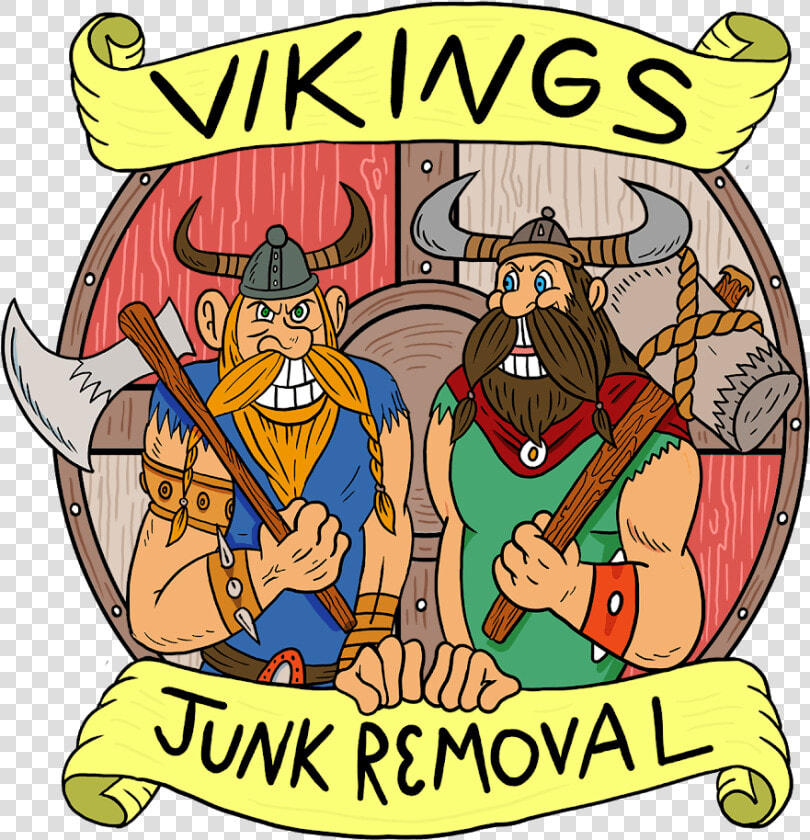 Vikings Junk Removal   Cartoon  HD Png DownloadTransparent PNG