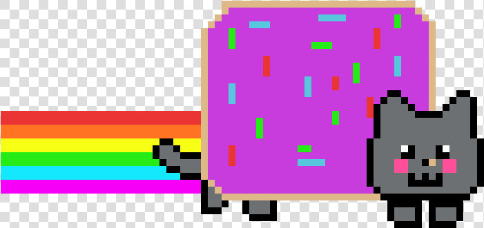 Nyan Cat Rainbow Gif  HD Png DownloadTransparent PNG