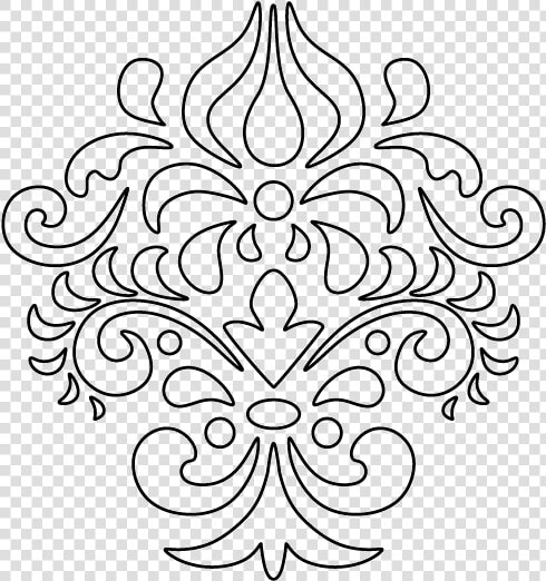 Vector Transparent Download Pattern Use The Printable   Stencil Patern Damask  HD Png DownloadTransparent PNG