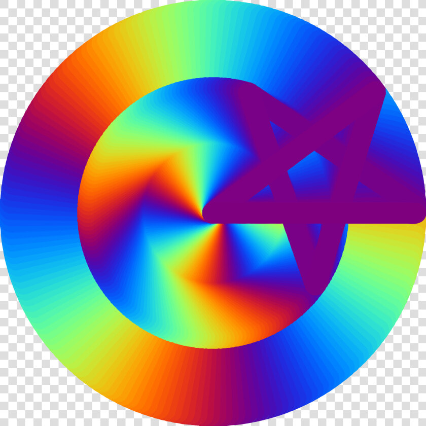 Psychedelic Pentagram Clip Arts   Psychedelic Pentagram  HD Png DownloadTransparent PNG