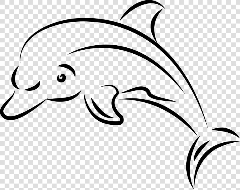 Drawing Dolphin Silhouette Clip Art   Dolphin Clipart Black And White Png  Transparent PngTransparent PNG