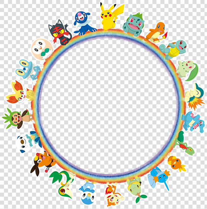 Pokemon Starters Circle  HD Png DownloadTransparent PNG