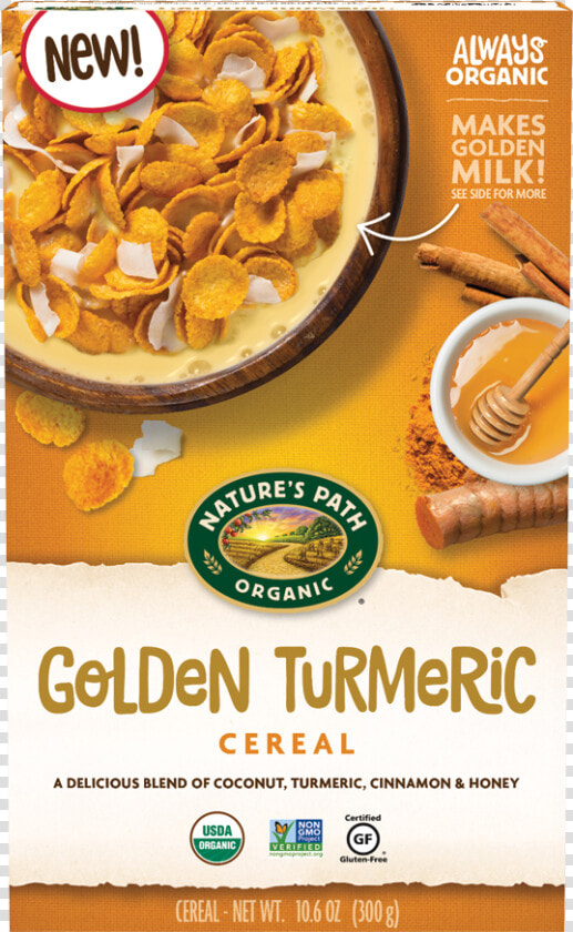 Nature  39 s Path Golden Turmeric Cereal  HD Png DownloadTransparent PNG