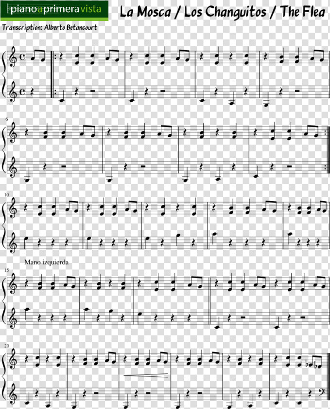 Partitura De Los Changuitos  HD Png DownloadTransparent PNG