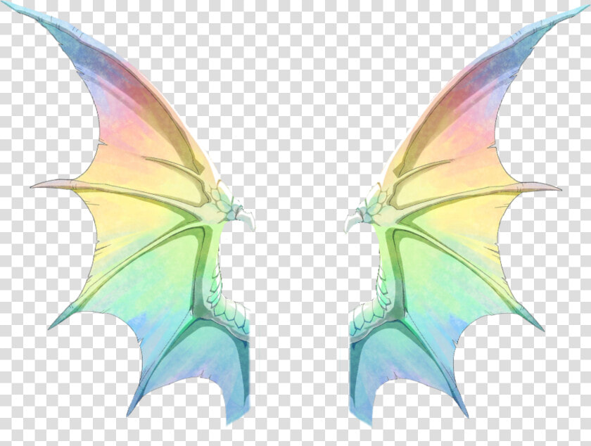  rainbow  dragon  demon  wings  colorful   Rainbow Dragon With Transparent Background  HD Png DownloadTransparent PNG