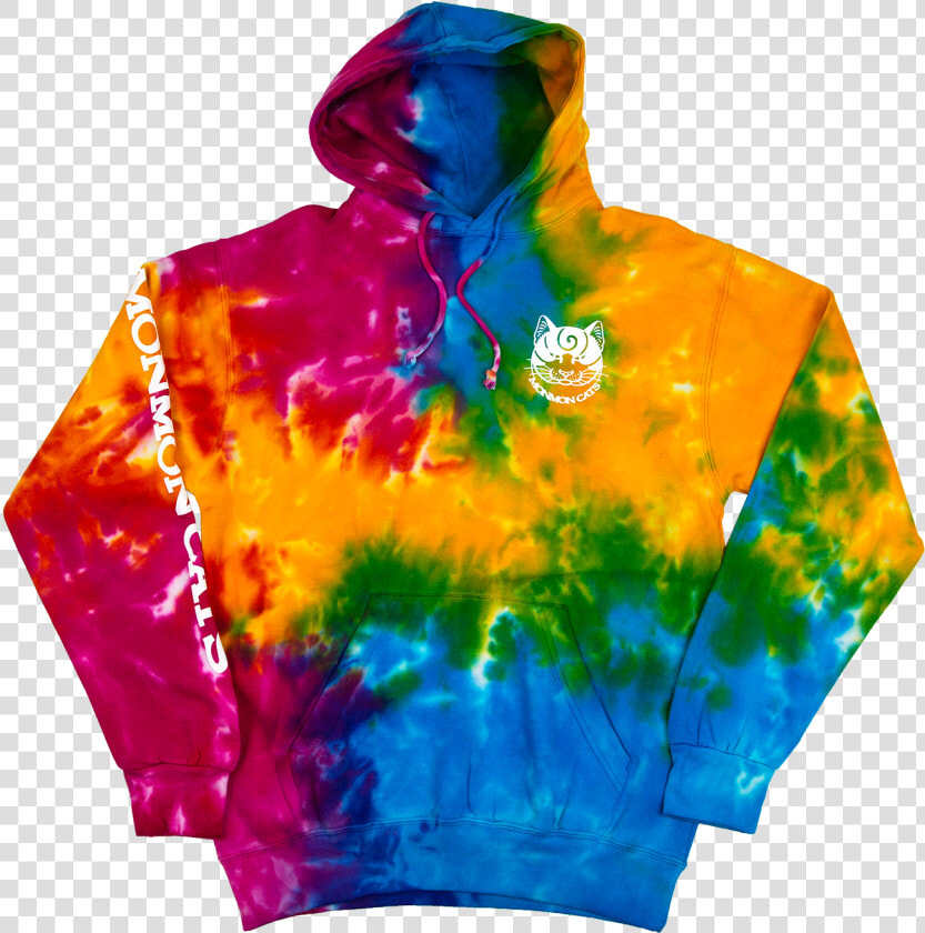 Monmoncats Tie Dye   Monmon Cat Tie Dye Hoodie  HD Png DownloadTransparent PNG