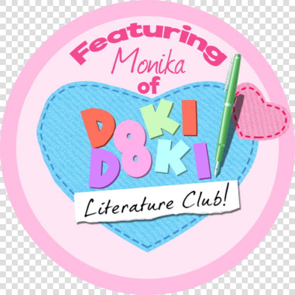 Eatu ぐmonika Of Literature Club Doki Doki Literature   Dokidoki Literature Club Logo  HD Png DownloadTransparent PNG