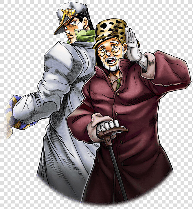 Unit Jotaro Kujo And Old Joseph   Old Joseph Joestar Part 4  HD Png DownloadTransparent PNG