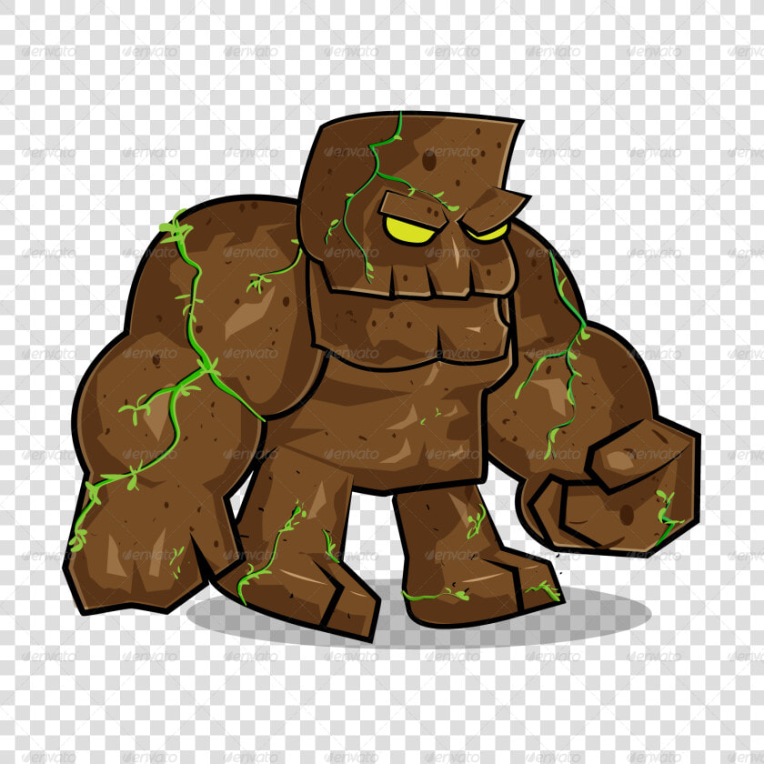 Giant Stone Monster   Lava Monster Cartoon Png  Transparent PngTransparent PNG