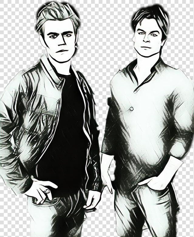  the Vampire Diaries   Sketch  HD Png DownloadTransparent PNG