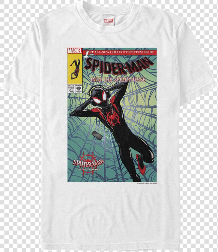 Comic Book Cover Spider Man Into The Spider Verse T   Spider Man Into The Spider Verse T Shirt  HD Png DownloadTransparent PNG