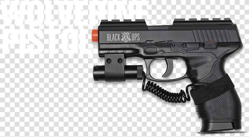 Wolverine Co2 Airsoft Pistol   Black Ops Airsoft Glock  HD Png DownloadTransparent PNG