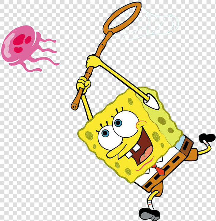 Transparent Bob Esponja Png   Spongebob With Net Transparent  Png DownloadTransparent PNG