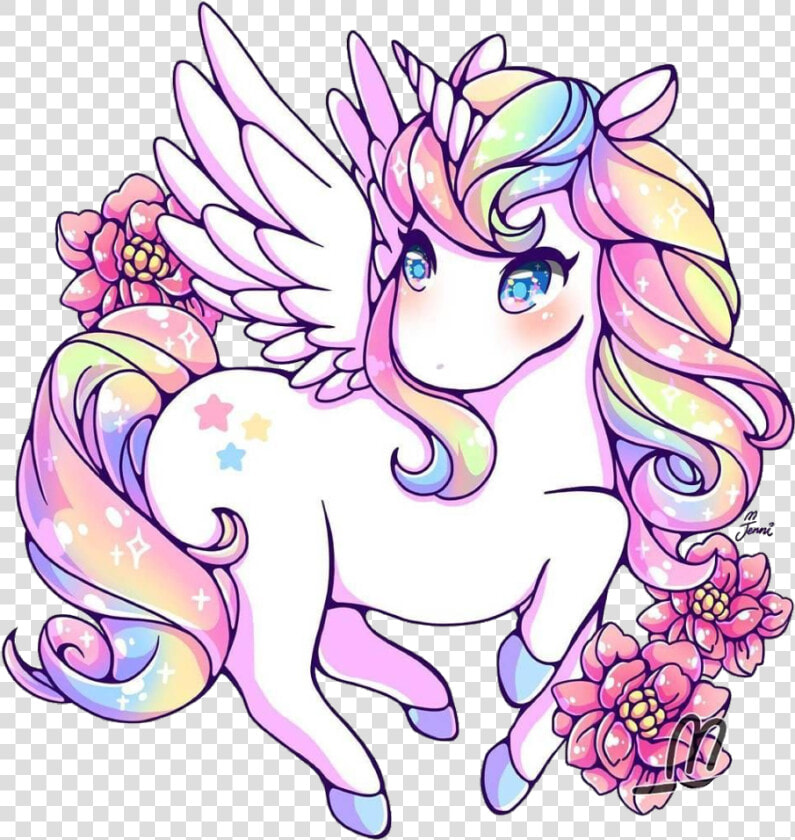 Unicorn Clipart Kawaii   Kawaii Cute Cartoon Unicorn  HD Png DownloadTransparent PNG