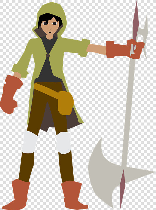 Warrior  Man With A Halberd  Halberd   Hombre Guerrero  HD Png DownloadTransparent PNG