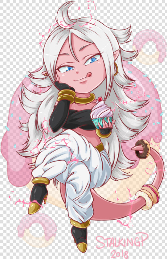 Memes fanart fanart  Chibi Majin Android   Android 21 Majin Fanart  HD Png DownloadTransparent PNG