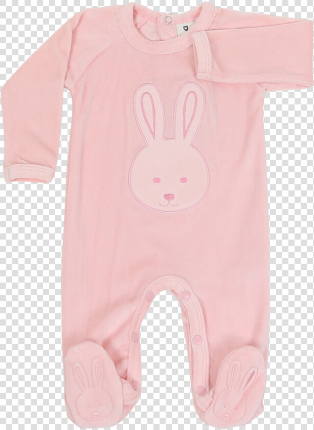 B1120p Baby Bunny Velour Romper All In Ones Korango   Rabbit  HD Png DownloadTransparent PNG