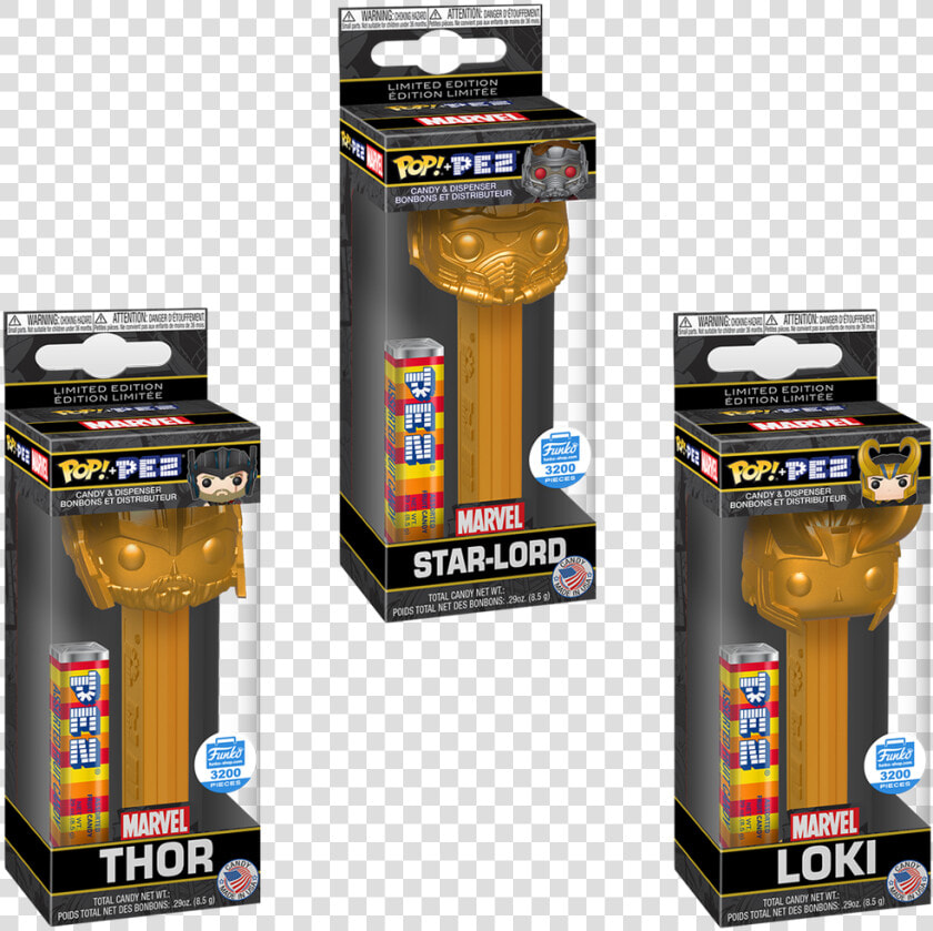 Funko Pez Marvel Gold  HD Png DownloadTransparent PNG